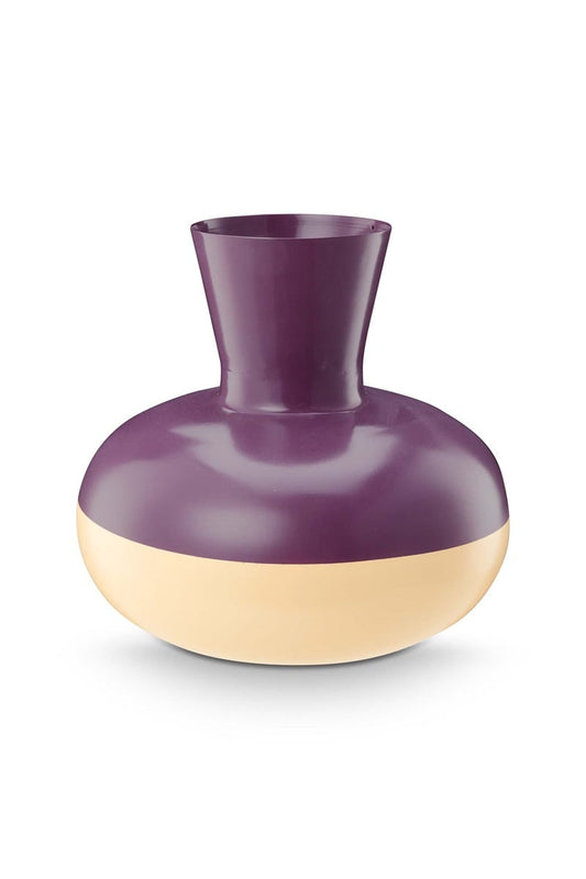Vase aus Metall purple