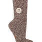 Wollsocken "Hygge" braun-melliert Adelheid