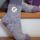 Wollsocken "Gardenlover" lavendel Adelheid