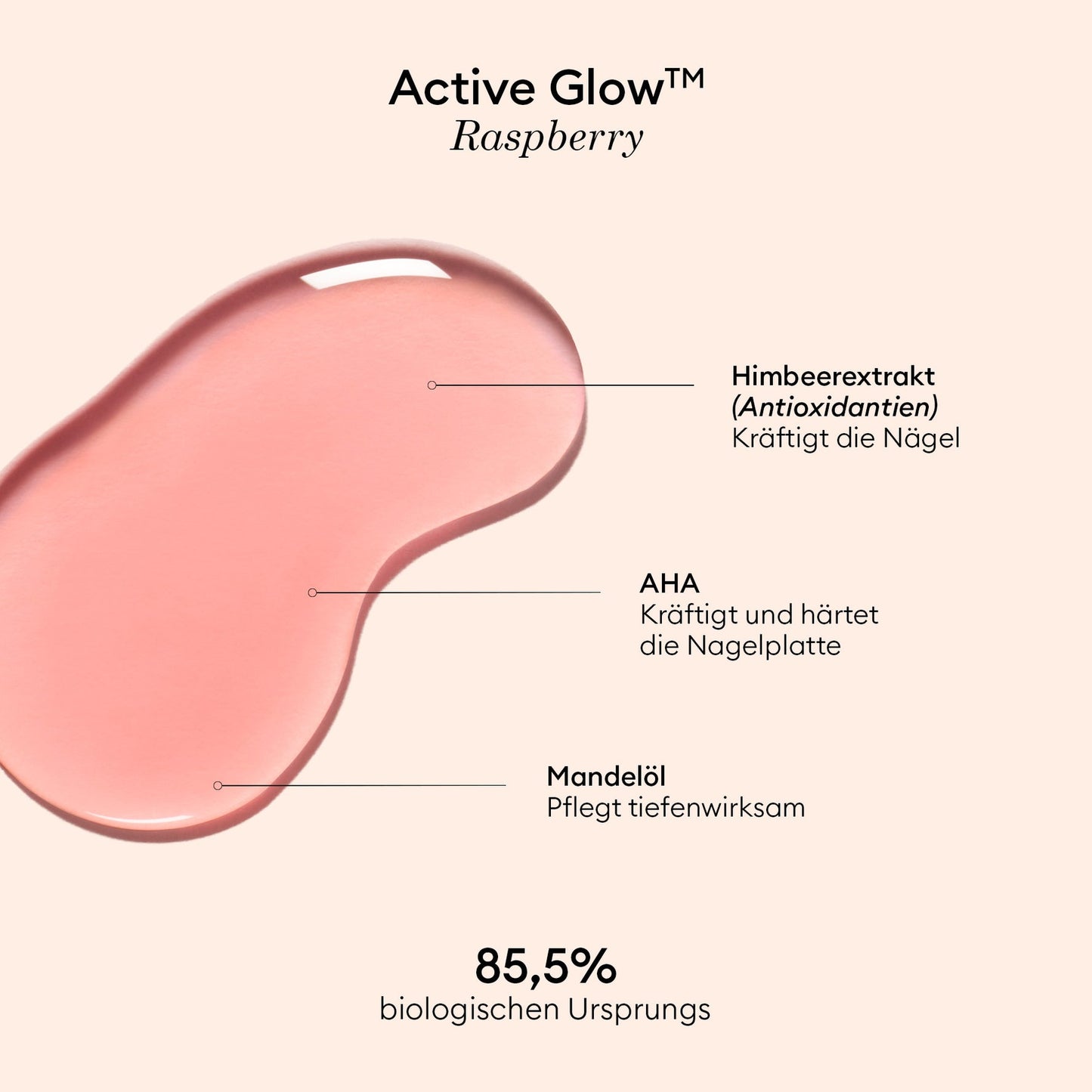 Pflegelack Active Glow | Rasperry