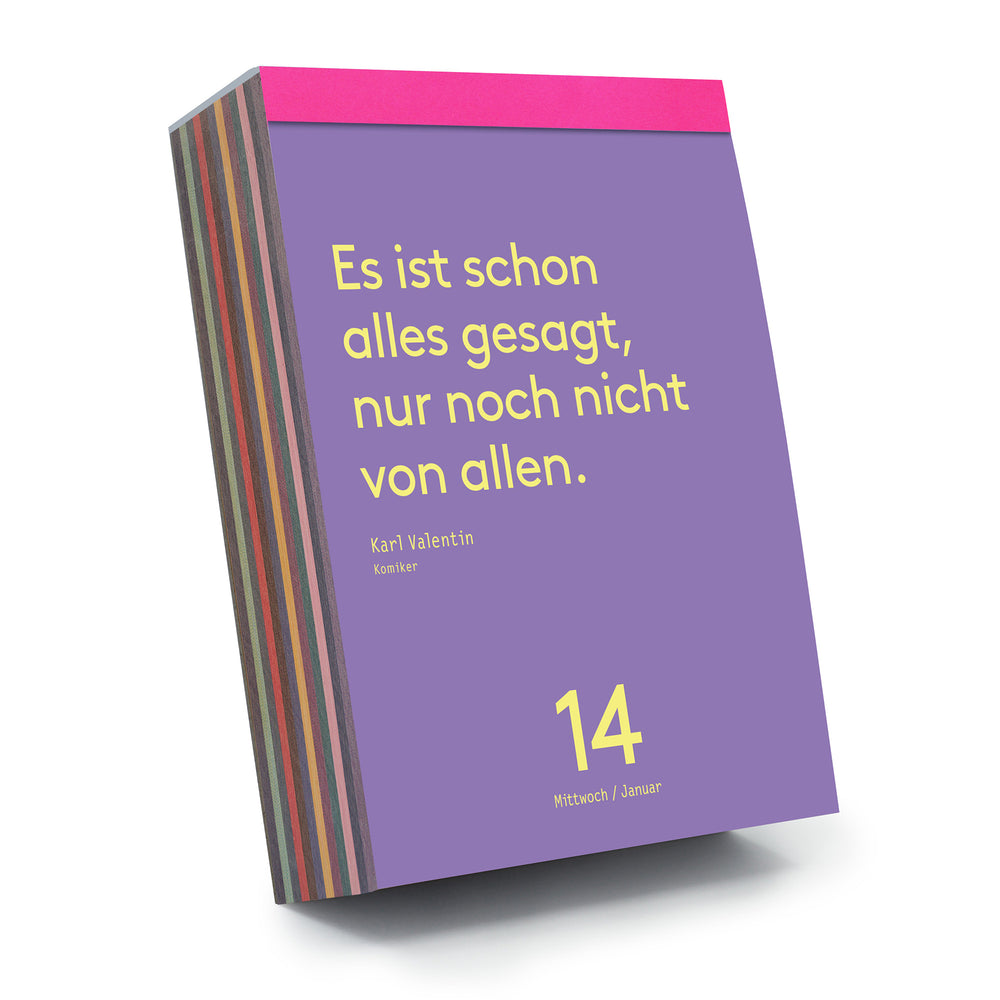 Denkpause 2026 | Tagesabreißkalender