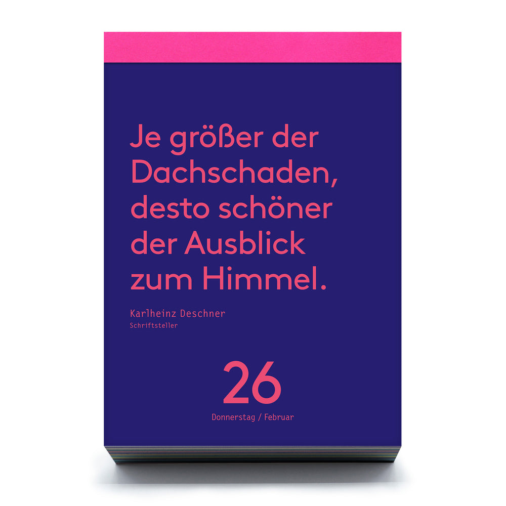 Denkpause 2026 | Tagesabreißkalender 