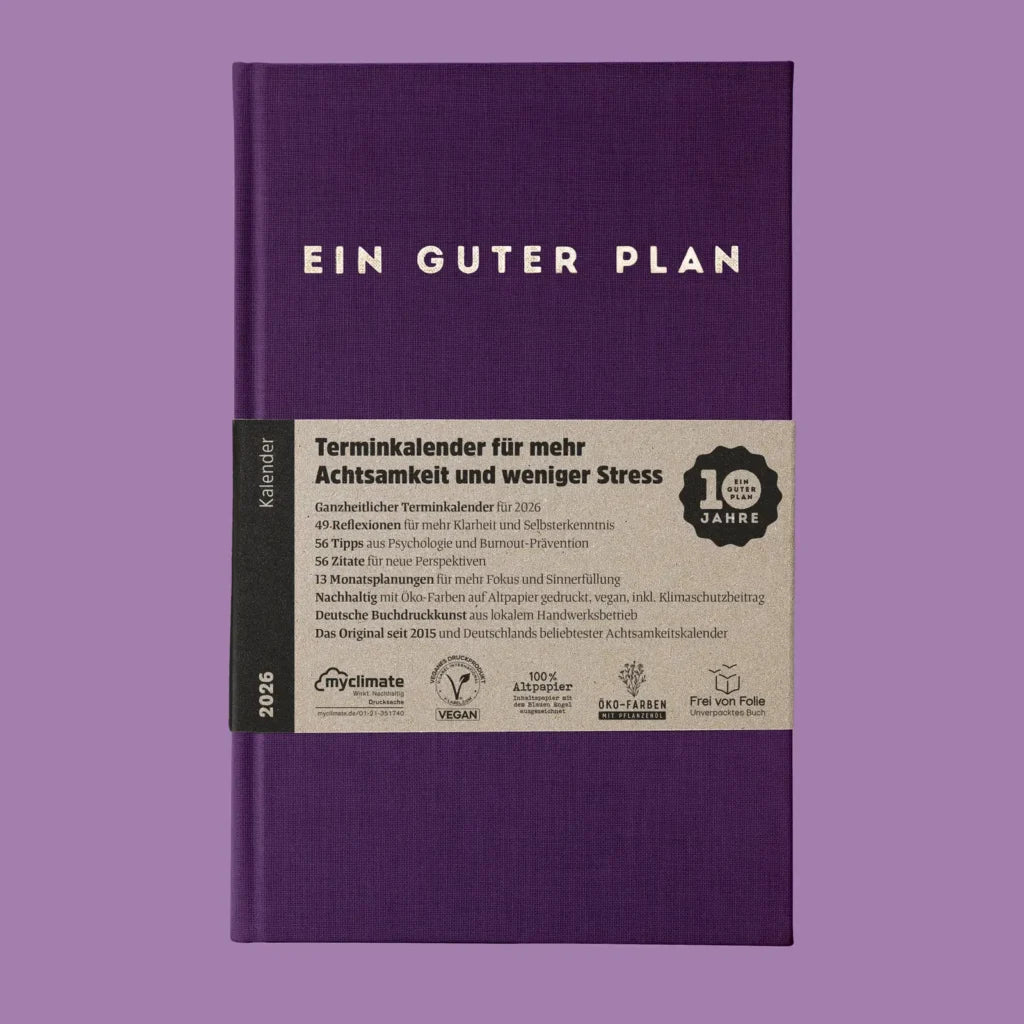 Ein guter Plan 2026 violett 