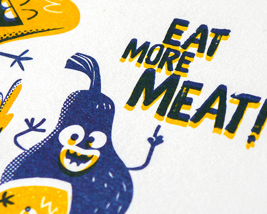 Poster "Eat more meat" A5