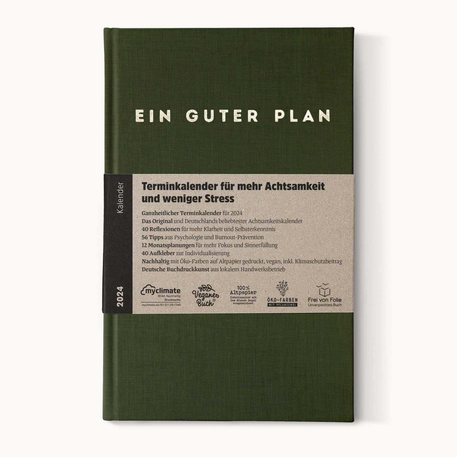 Ein guter Plan 2024 Kalender Waldgrün