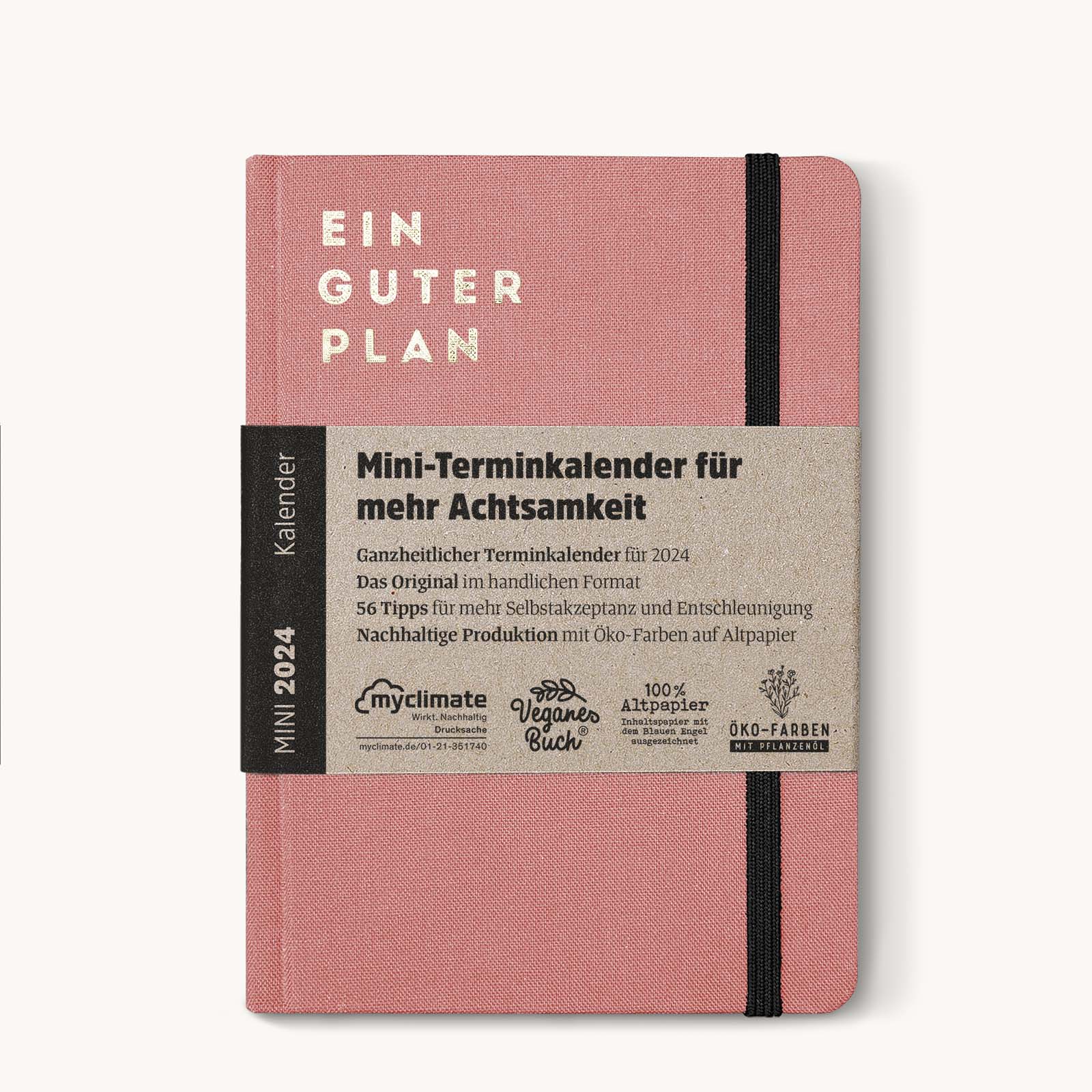 Ein guter Plan 2024 | Mini Kalender altrosa