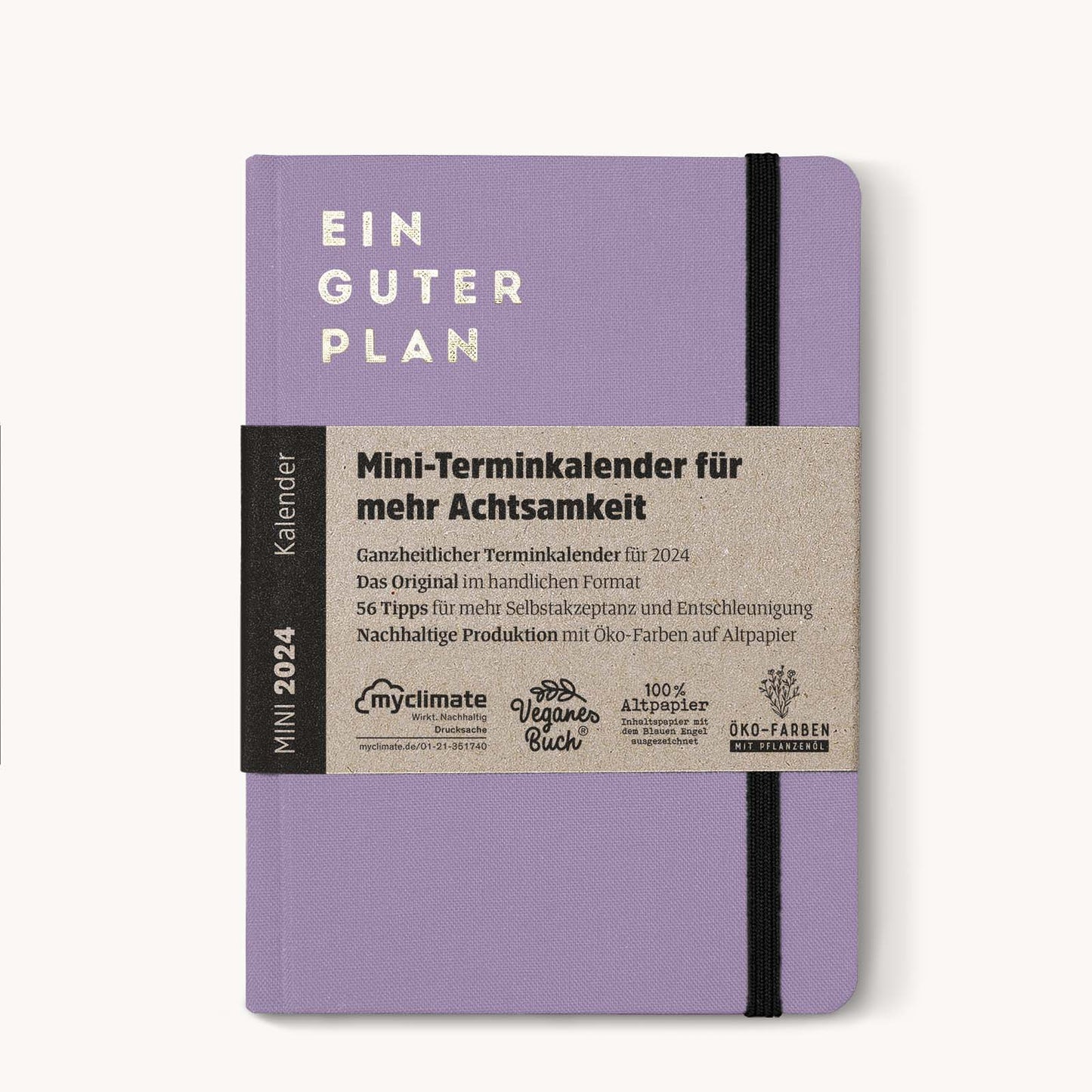 Ein guter Plan 2024 | Mini Kalender lavendel flieder lila