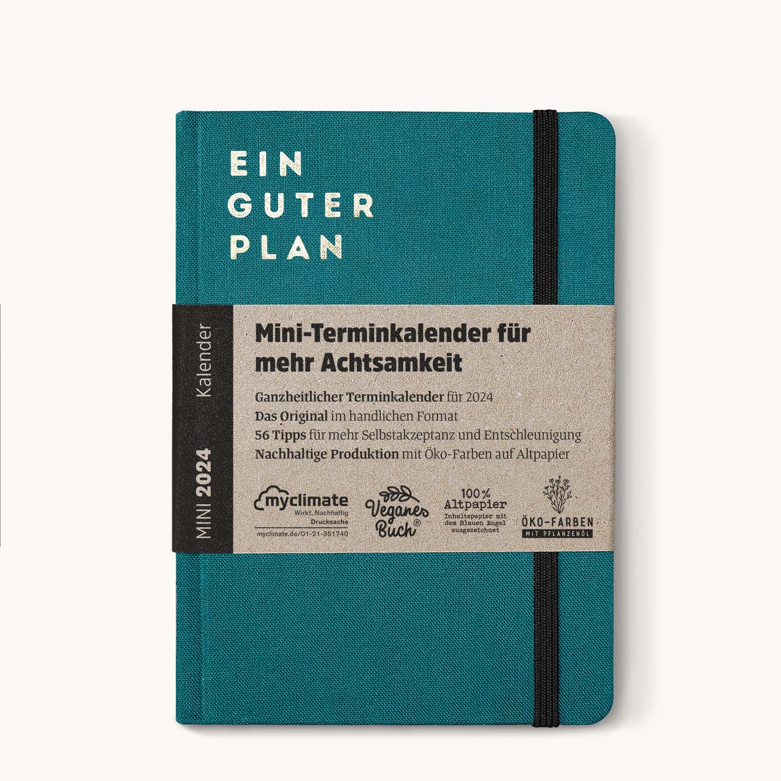 Ein guter Plan 2024 | Mini Kalender petrol