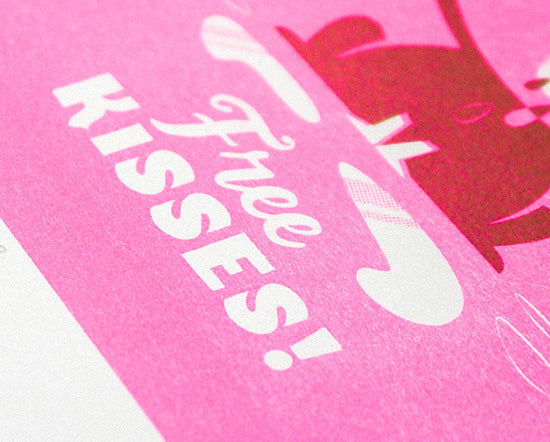 Poster "Free Kisses" A4