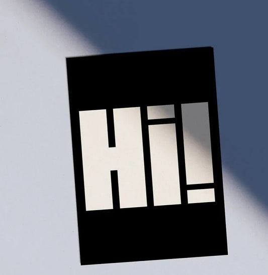 Postkarte „Hi!“