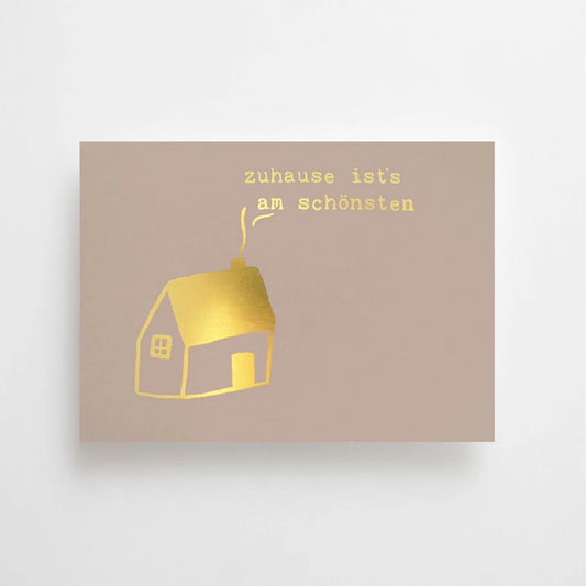 Postkarte „Zuhause ist‘s am schönsten“
