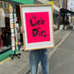 Plakat „Sei lieb zu dir“ neonpink
