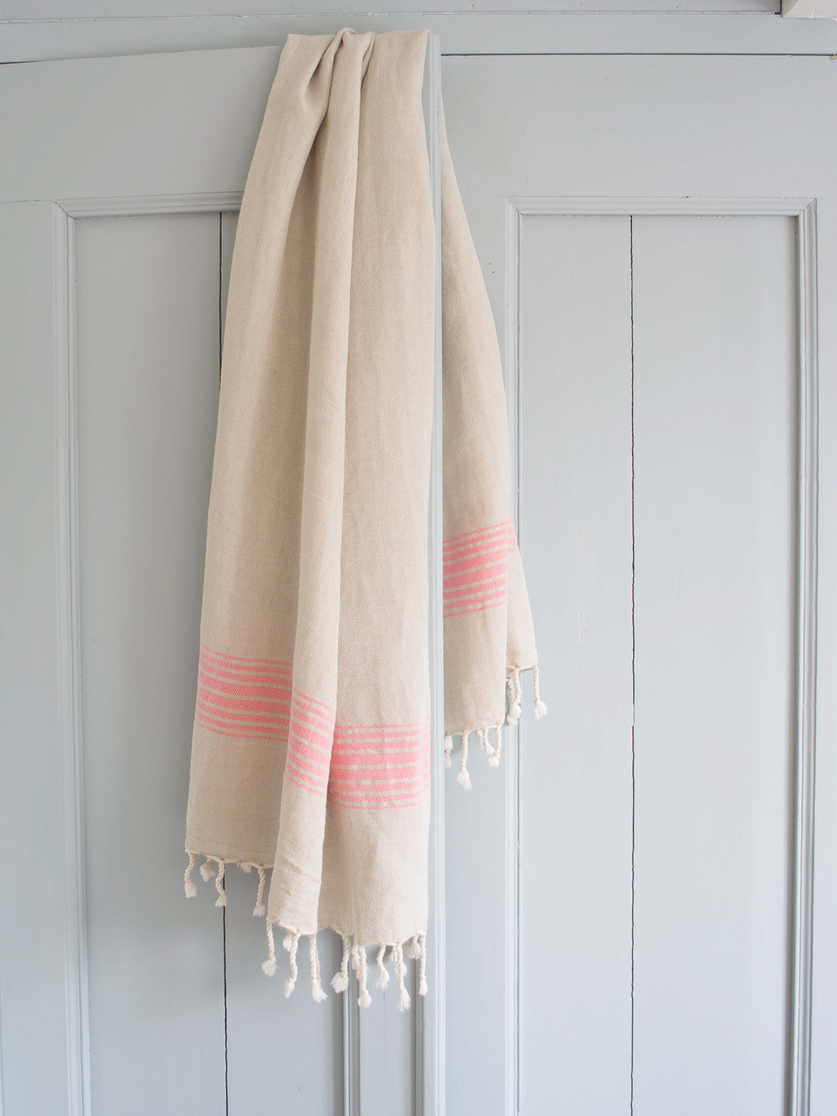 Hamamtuch Leinen Ottomaia pink
