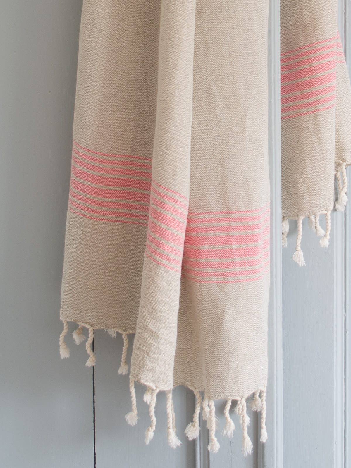 Hamamtuch Leinen Ottomaia pink