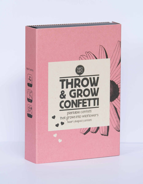 Saatgut "Throw & Grow Confetti" Let love grow Niko Niko