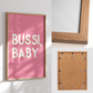 Poster "Bussi Baby" pink von susi