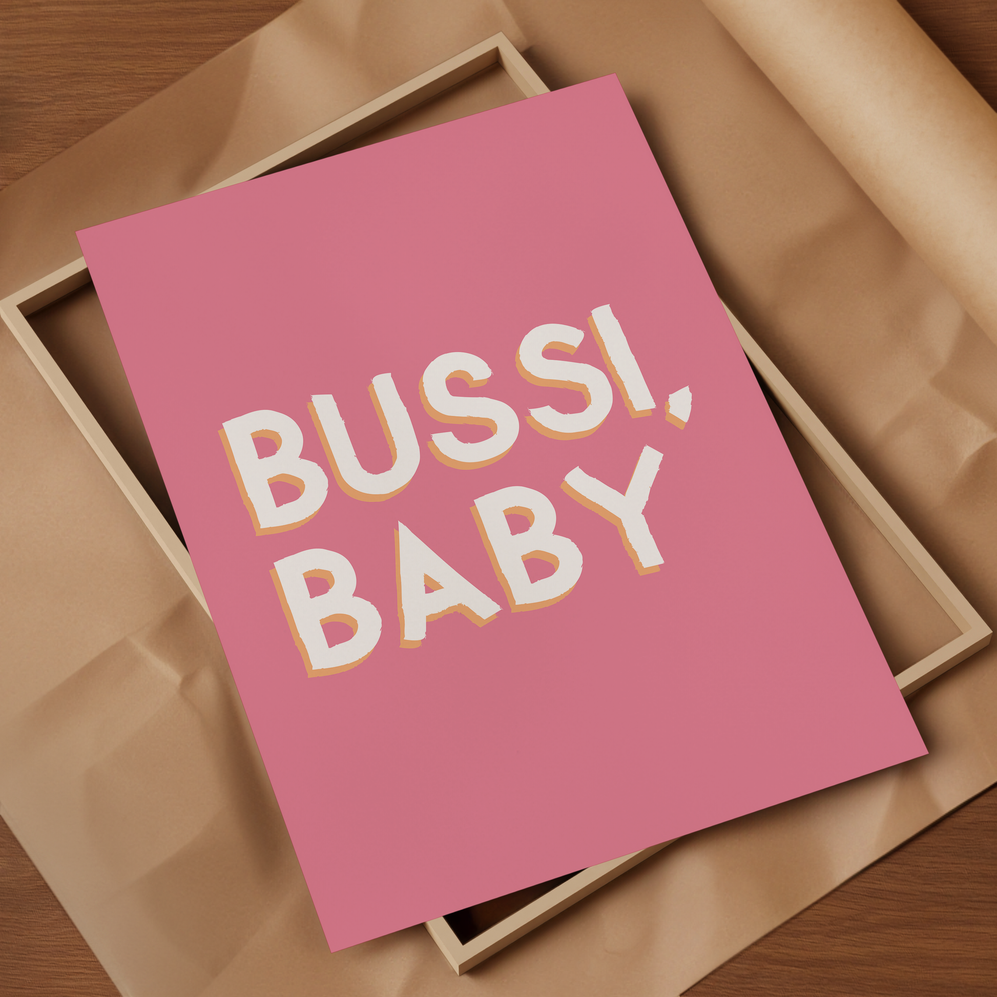 Poster "Bussi Baby" pink