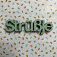 Schriftzug "Strüßje" grün nogallery