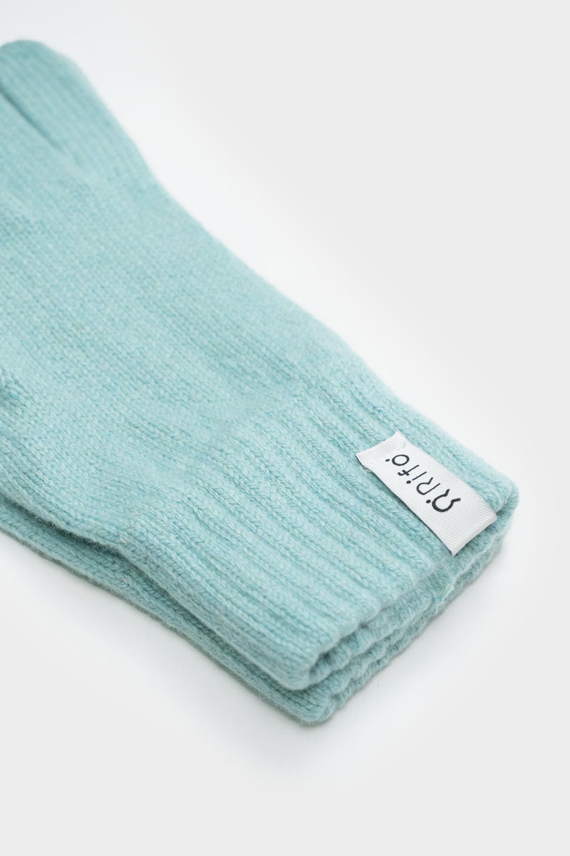 Handschuhe recyceltem Kaschmir | mint RIFO