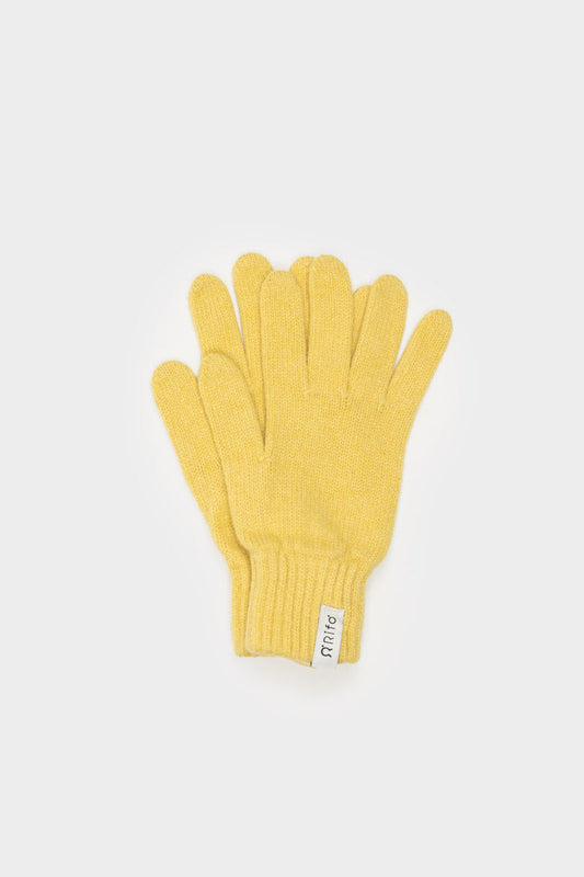 Handschuhe recyceltem Kaschmir | zitronengelb RIFO