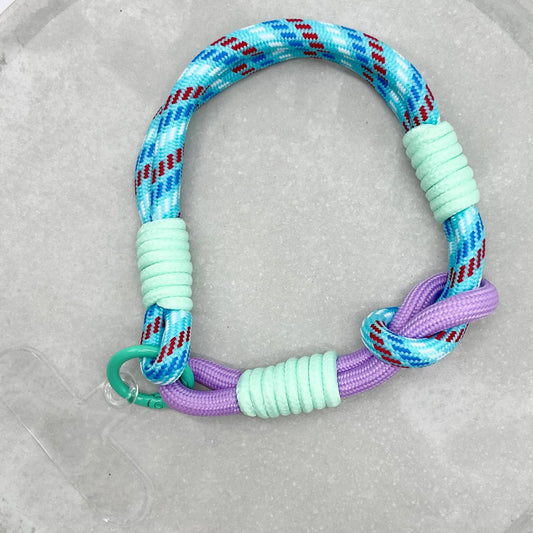 Handykette kurz blau | lila