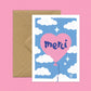 Merci | Ballon-Postkarte in Herzform