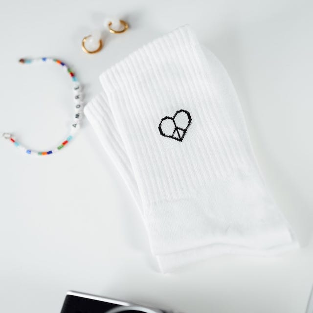 Tennissocken "Love & Peace"