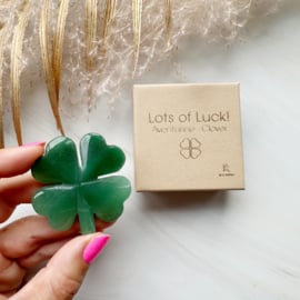 Kleeblatt aus Aventurin "Lots of luck"