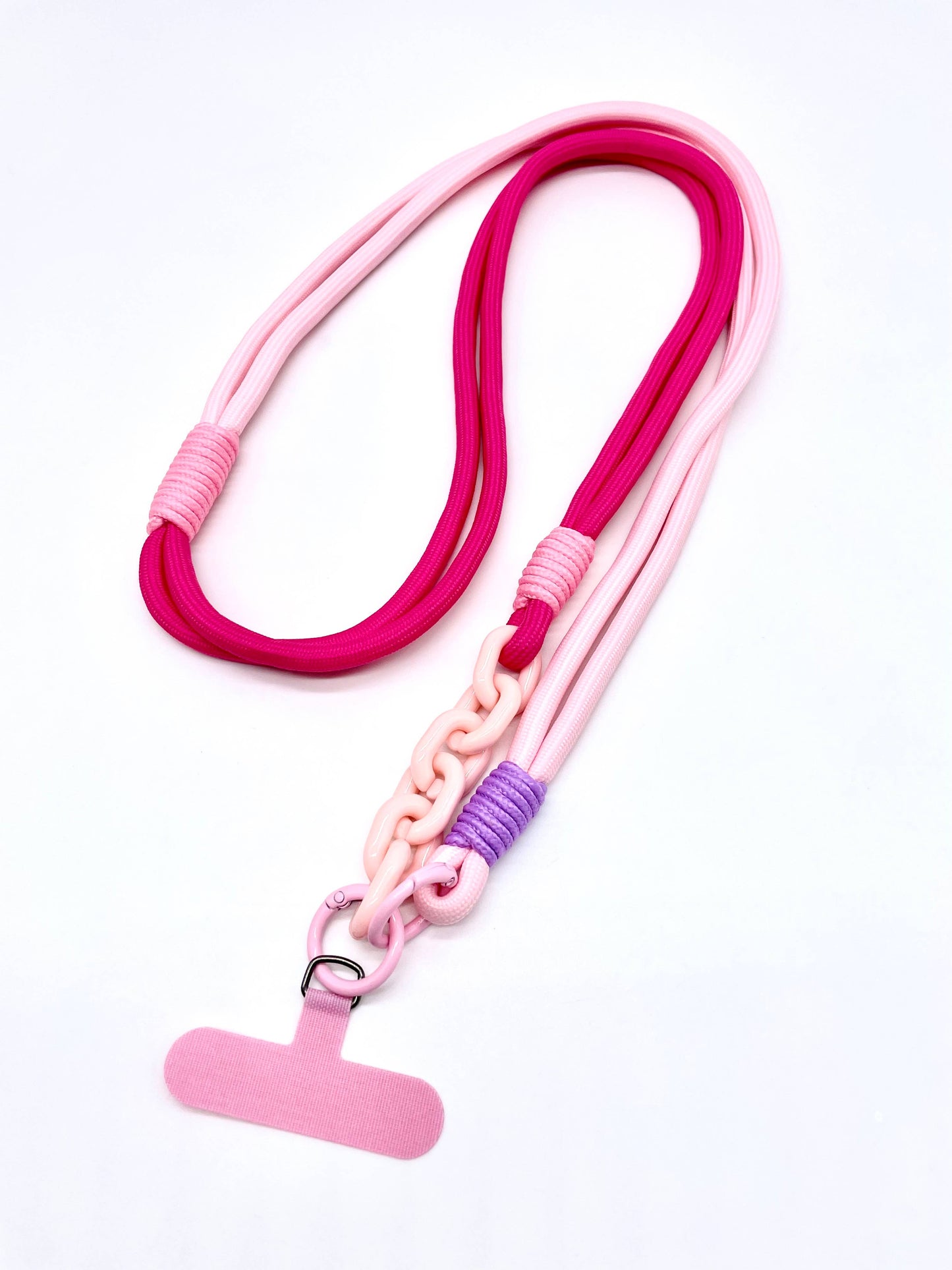 Handykette lang | pink & rosa