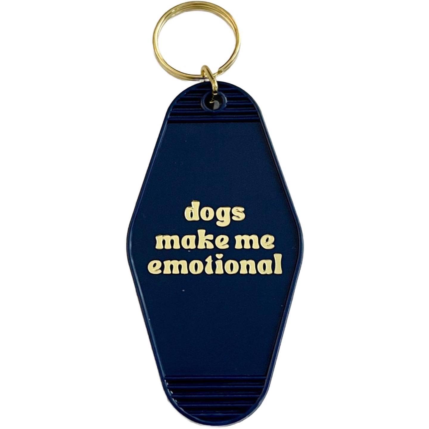 Dogs make me emotional | Hotel-Schlüsselanhänger