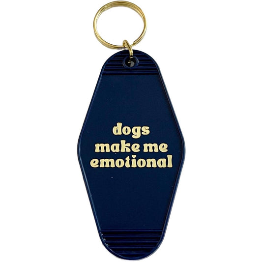 Dogs make me emotional | Hotel-Schlüsselanhänger