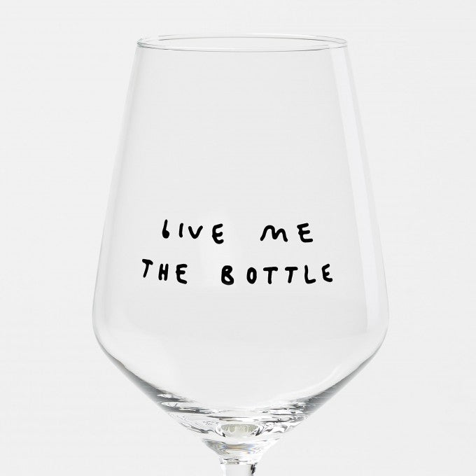 Weinglas GIVE ME THE BOTTLE | Johanna Schwarzer X selekkt 