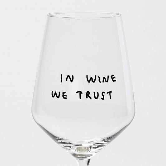 Weinglas IN WINE WE TRUST | Johanna Schwarzer X selekkt 