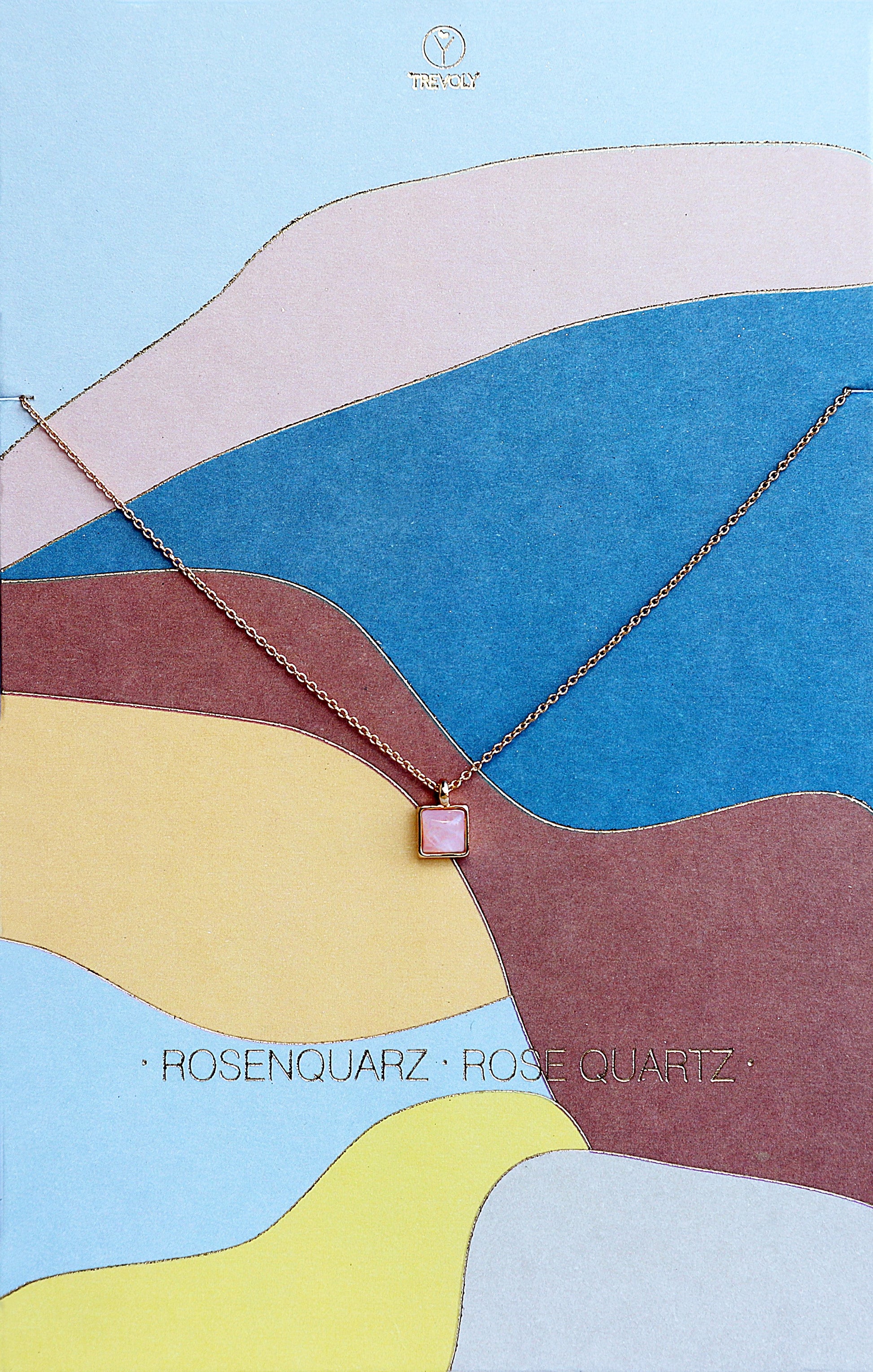 Halskette Rosenquarz trevoly