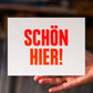 Große Karte „Schön hier“ | 15x20 | Stellavie