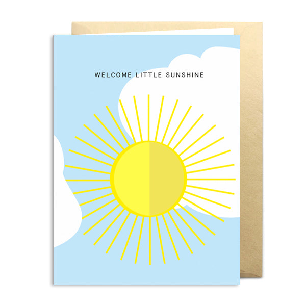 3D-Klappkarte "Welcome little sunshine"