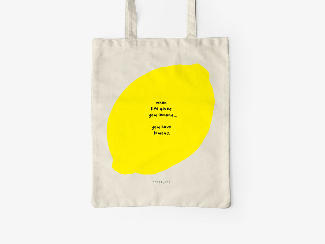 Baumwolltasche / You Have Lemons typealive