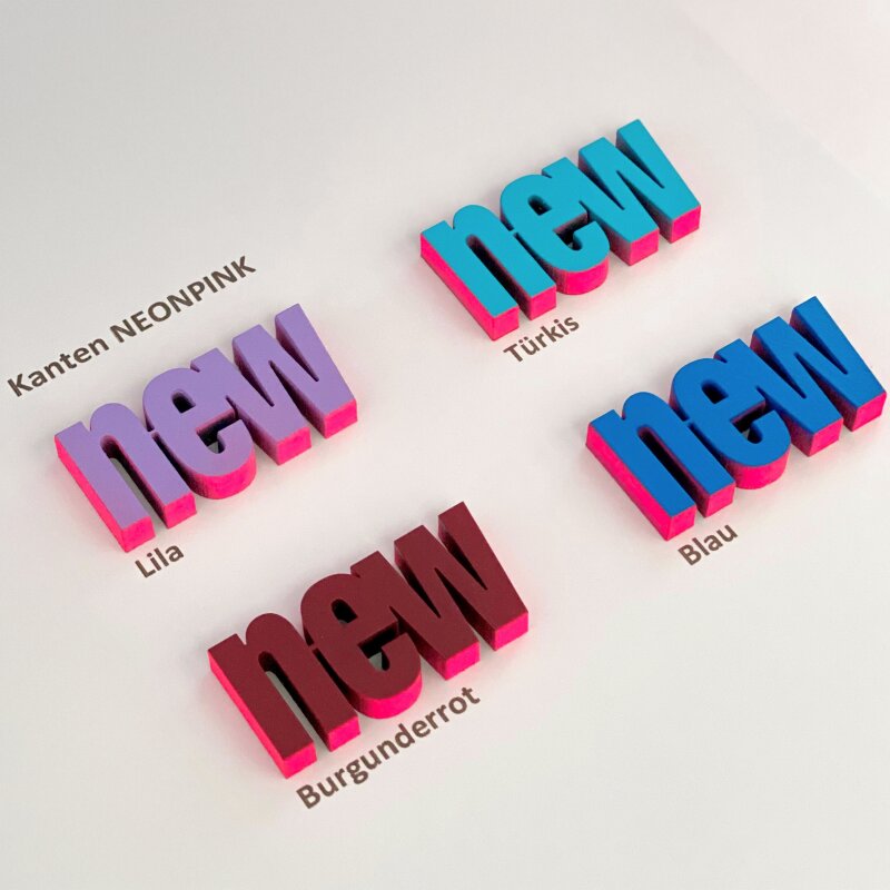 3D Schriftzug "UMARMUNG" nogallery zweifarbig