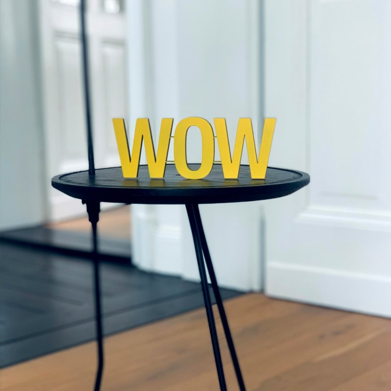 Schriftzug "WOW" nogallery