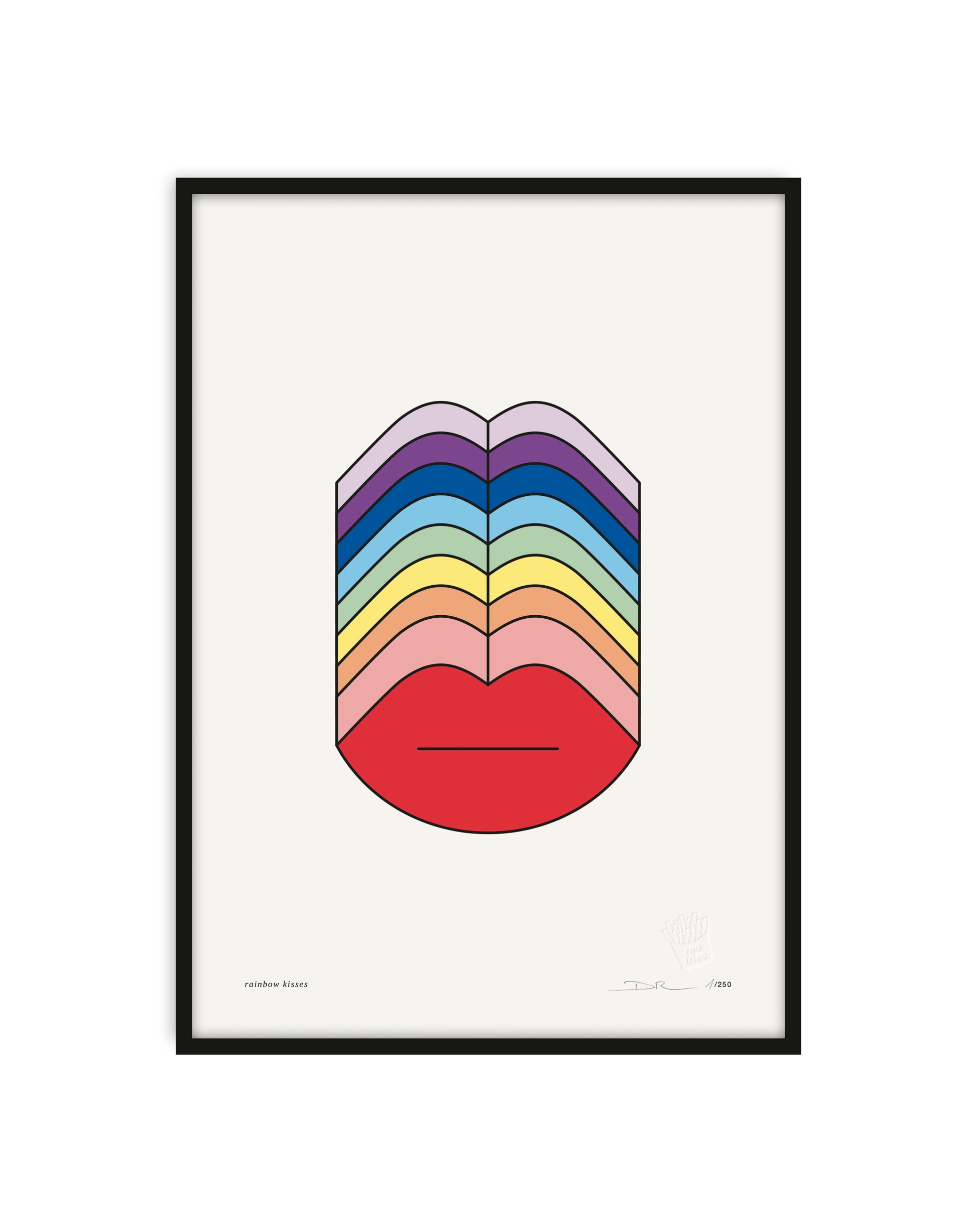 poster regenbogen küsse