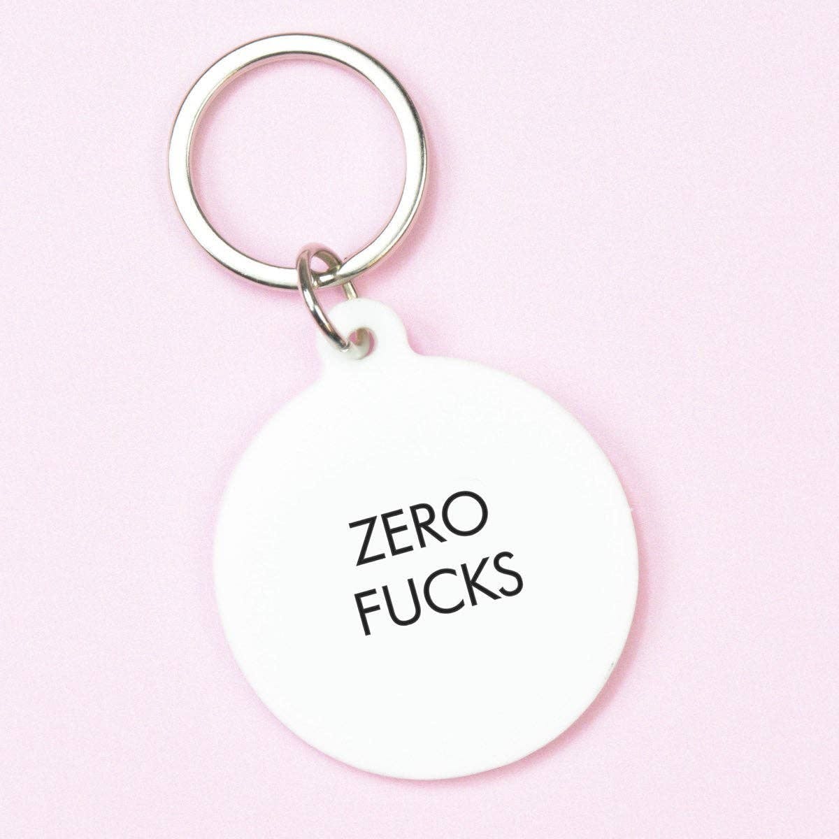 Schlüsselanhänger "Zero fucks"