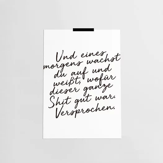 Poster: Und eines morgens...