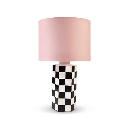 Lampe kariert black & white &klevering