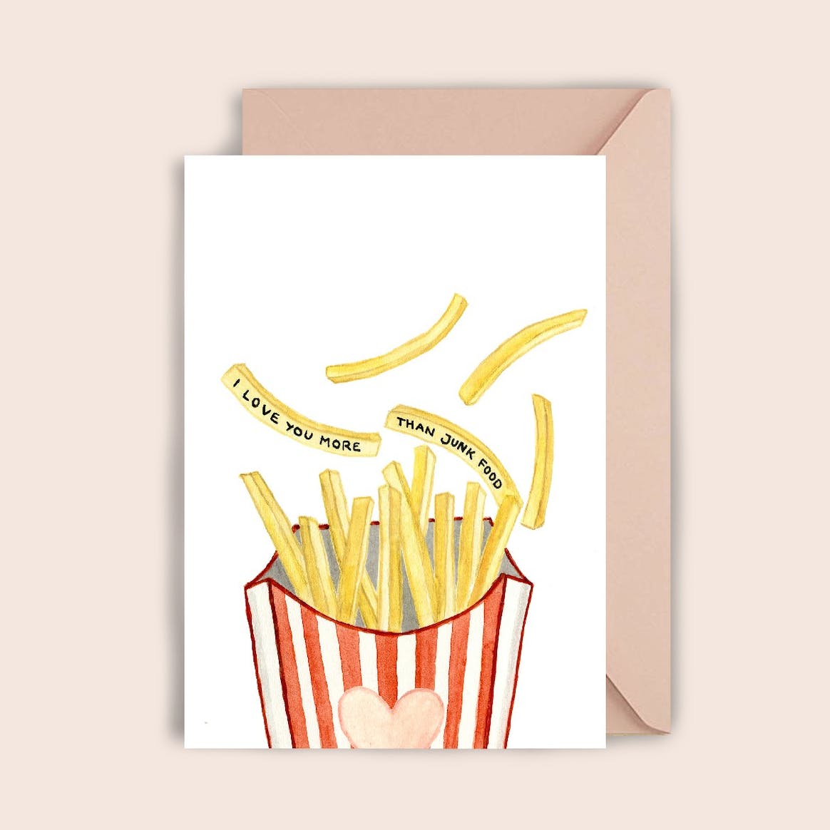 Klappkarte "Pommes"