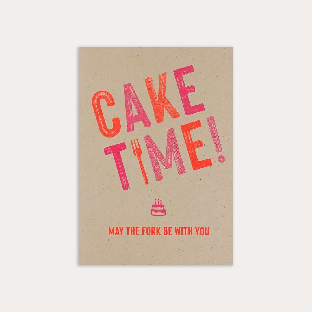 Postkarte Cake Time Risodruck