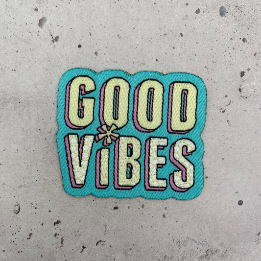 Sticker-Patch "Good Vibes" zum Aufbügeln