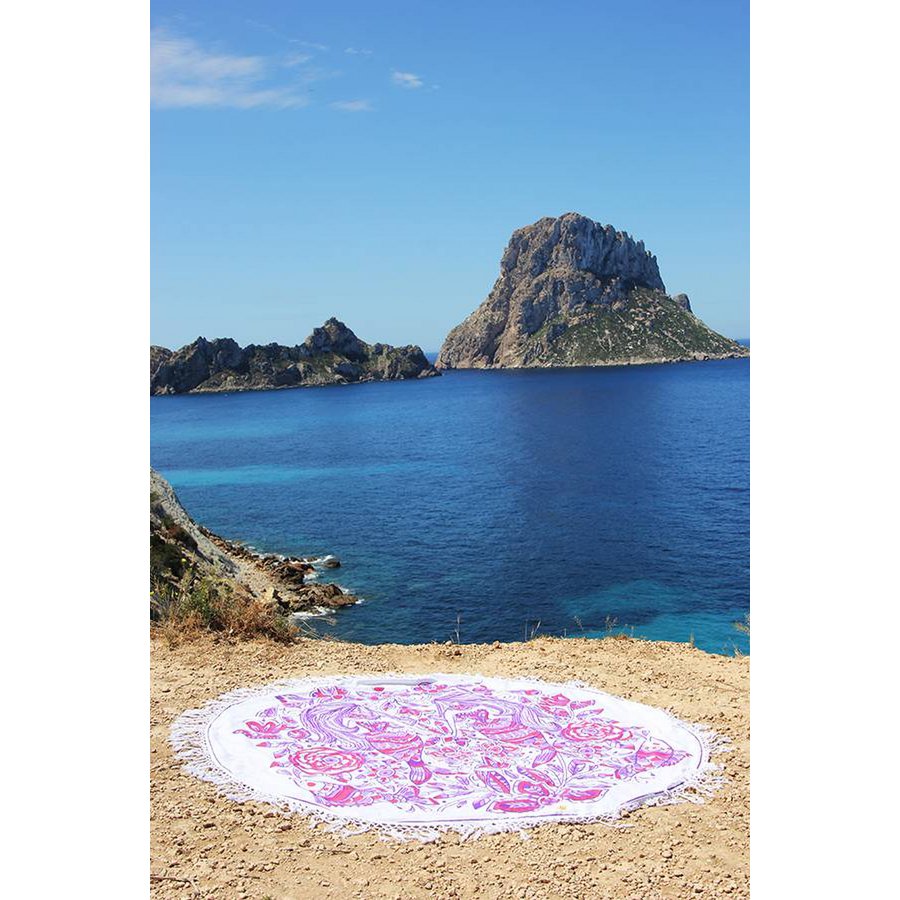 Roundie/ Strandtuch Meerjungfrau rosa