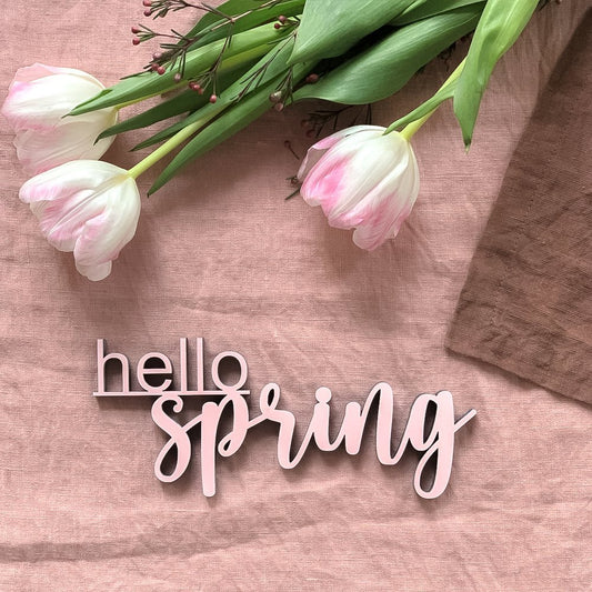 hello spring 3d Typo nogallery