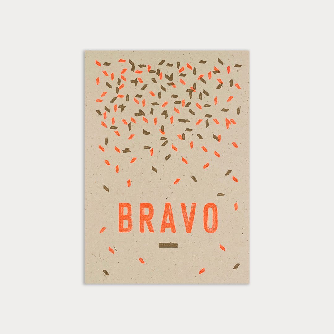 Postkarte Bravo Risodruck