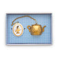 Tee-Ei mit Medaillon Royal White PIP Studio